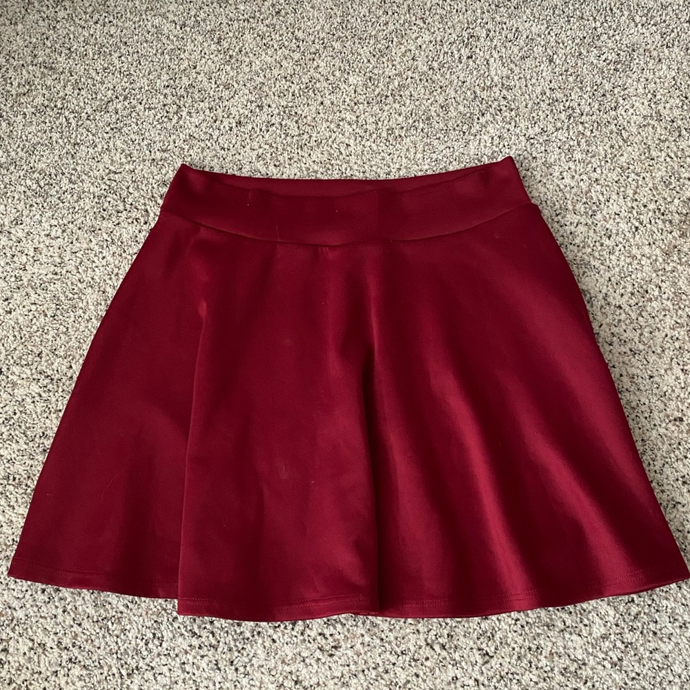 Maroon skirt